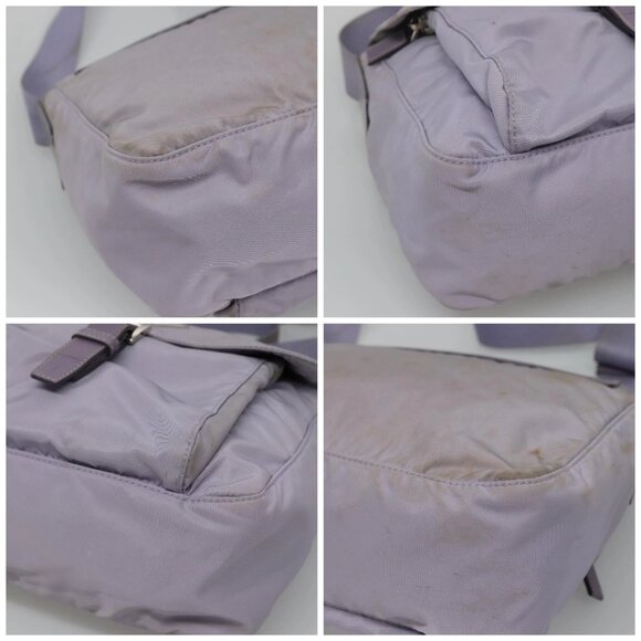 PRADA Shoulder Bag Nylon Purple Silver Auth ti3319 - Picture 16 of 16